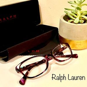 Ralph Lauren Purple Prescription Glasses w Case